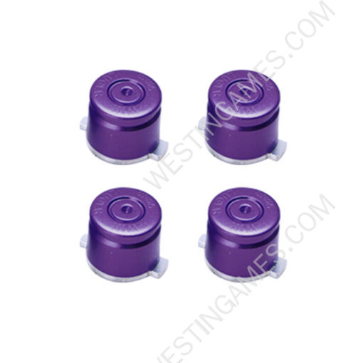 Aluminum ABXY Buttons Bullet Metal Buttons For PS5 Gamepad - Purple