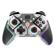 RGB Wireless Game Controller Dual Motor Vibration Turbo Bluetooth Gamepad iPEGA PG-9666 for Switch PS3/PS4 Android iOS PC - Black