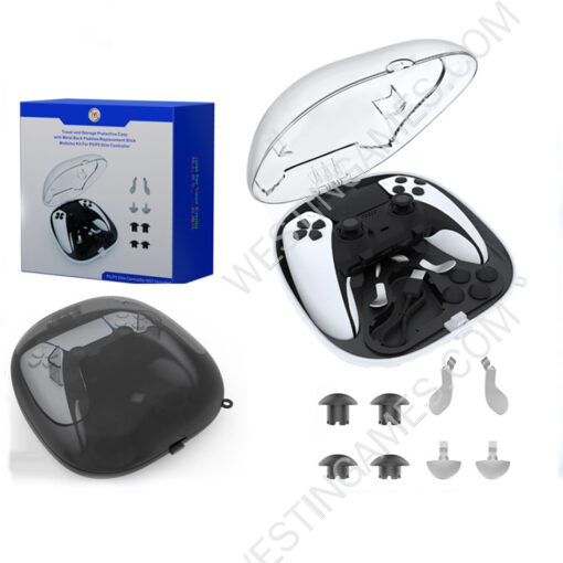 Game Handle Protection and Storage Box Elite Handle Accessories Set JYS-P5207 for PS5/PS5 Elite White