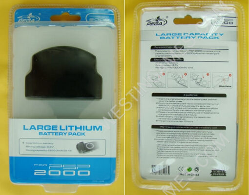 PSP2000 3000MAH large lithium battery pack