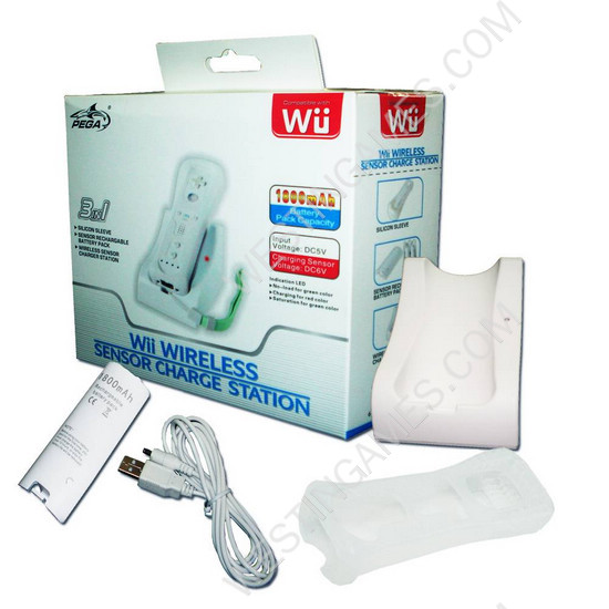 Wii 3 in 1 wireless sensor charge station