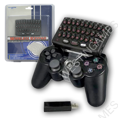Wireless Keypad Keyboard for Sony Playstation 3 PS3 Controller
