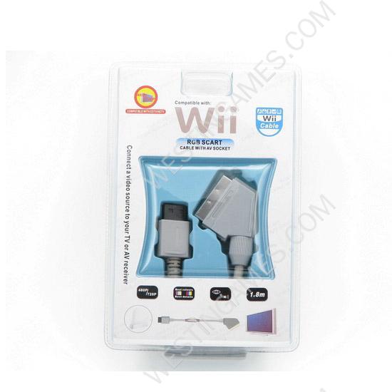 Wii RGB SCART cable with AV socket