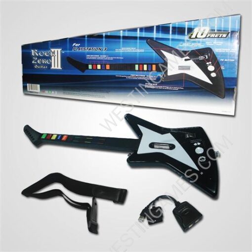 Wireless Guitar 10 Frets Button Guitar Hero IV for Sony PS2/PS3
