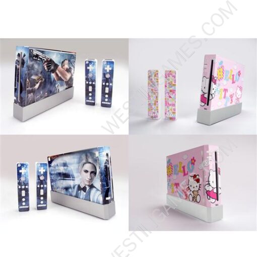 Wii DUAL COLORED SKIN STICKER(35 sets of themes)