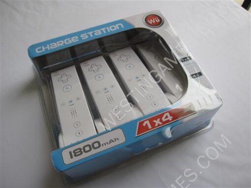 1X4 Charge Station for Wii Remote Controller - White