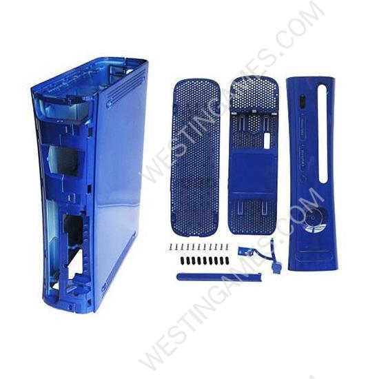 Full Console Replacement Housing Shell Case With HDMI Port Blue for XBOX360