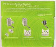 XBOX360 PC Wireless Gaming Receiver+Docking Charger station 04