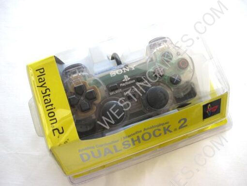 Wired Controller Joypad Dualshock 2 Transparent White for Sony PS2