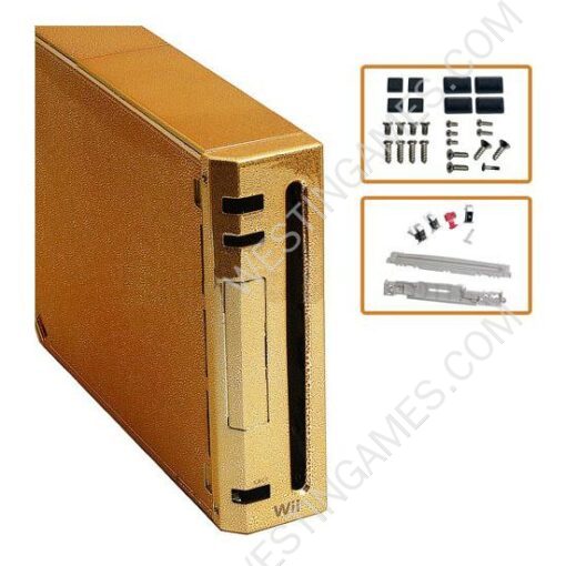 Wii Replacement Customize Console Housing Shell Case Gold