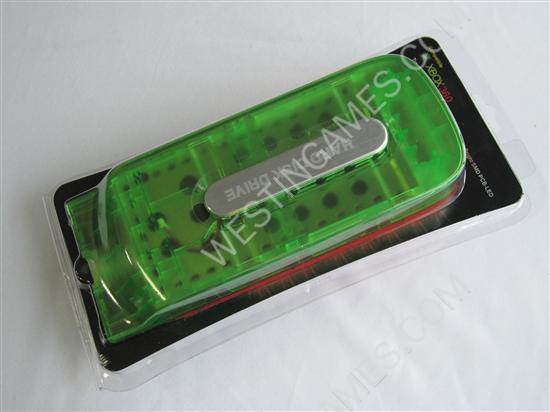 Xbox360 Hard Disk Drive Green Case with Bright SMD PCB-LED