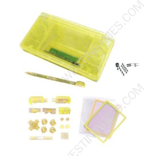 DSL/DS Lite Full Housing Shell Case Transparent Yellow