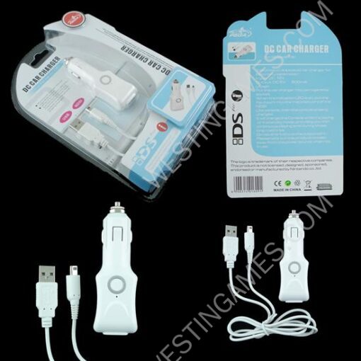 DC Car Charger with USB cable for NDSI/DSI