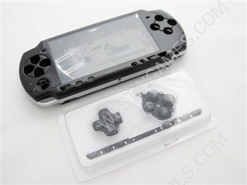 PSP 2000 Complete Housing Shell Case Black Without Brand (NEUTRAL)