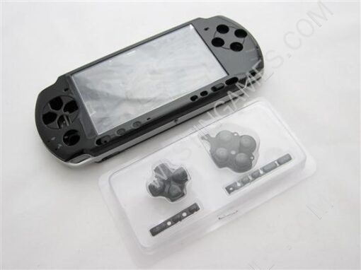 PSP 3000 Complete Housing Shell Case Black Without Brand (NEUTRAL)
