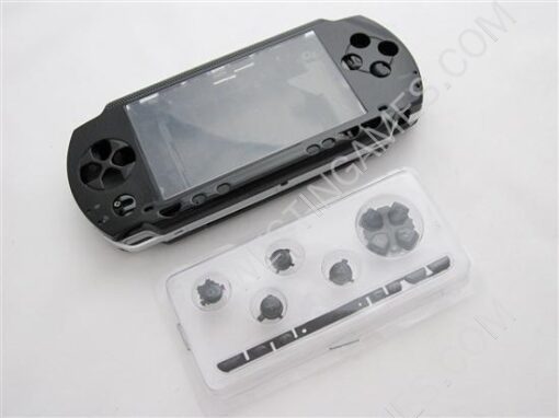 PSP 1000 Complete Housing Shell Case Black Without Brand (NEUTRAL)
