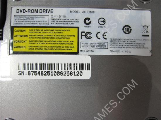 Wii 8X External Slim DVD-ROM Drive Grey - Image 3
