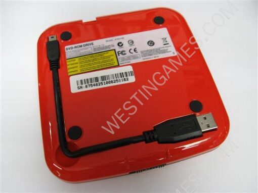 Wii 8X External Slim DVD-ROM Drive Red - Image 2