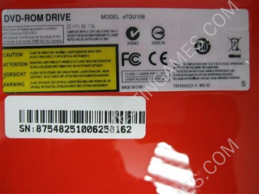Wii 8X External Slim DVD-ROM Drive Red - Image 3
