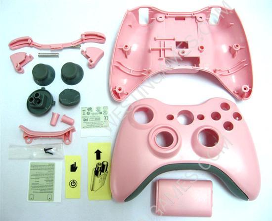 Housing Shell Case for XBOX 360 Wireless Controller Pink