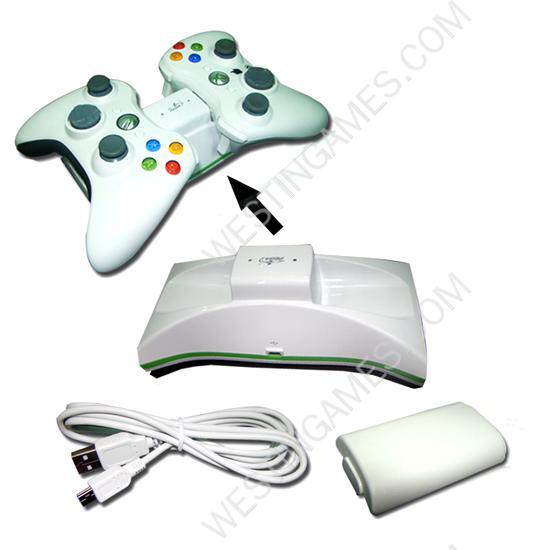 Sensor Dual Charge station with Battery for Xbox 360 Wireless Controller 02