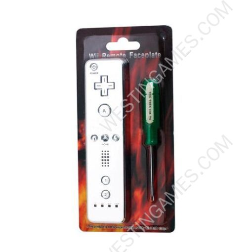 Remote Controller Faceplate with Screwdriver Kit Silver for Wii