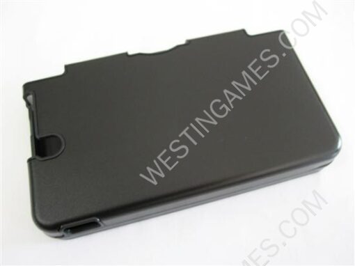Protective Plastic Case with Aluminum Cover for NDSi LL/XL Black - Image 2