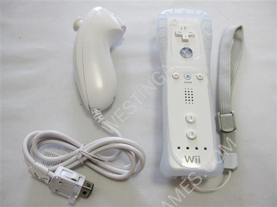 Wireless Remote and Nunchuck Controller without Packing for WII White