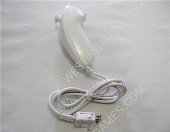 Wireless Remote and Nunchuck Controller without Packing for WII White - Image 3