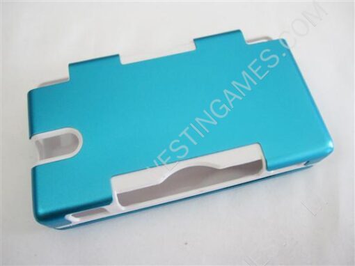 Protective Plastic Case with Aluminum Cover for NDSL/DS Lite Blue - Image 3