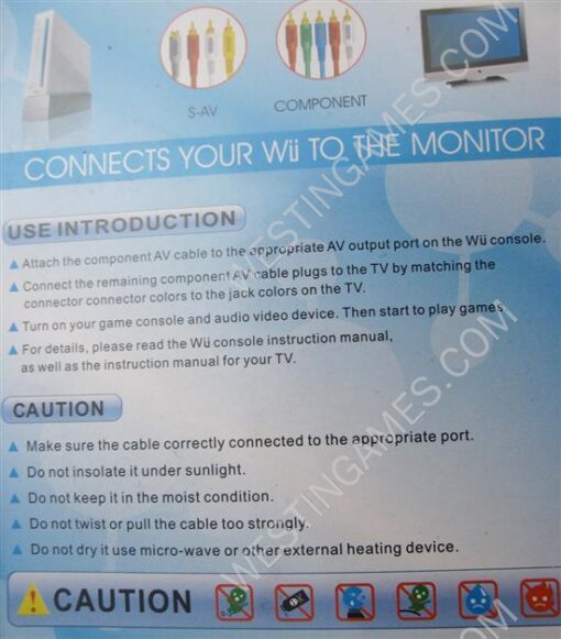 S-AV Cable Component Cable for Wii - Image 3