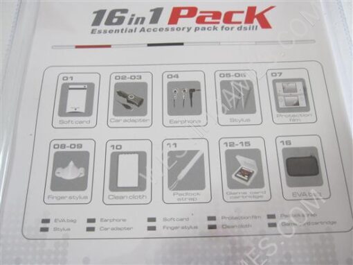 16IN 1 Pack Essential Accessory Pack For NDSI LL/XL - Image 4