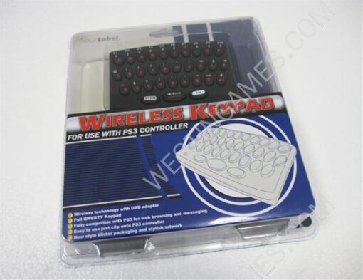 Wireless Keypad Keyboard for Sony Playstation 3 PS3 Controller - Image 3