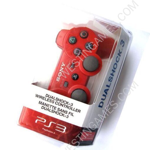 Dual Shock DualShock 3 Wireless Bluetooth SIXAXIS Controller Red for All PS3 (New) - Image 3