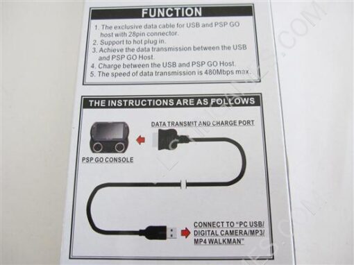 USB Data Cable for PSP GO PSPGO - Image 3