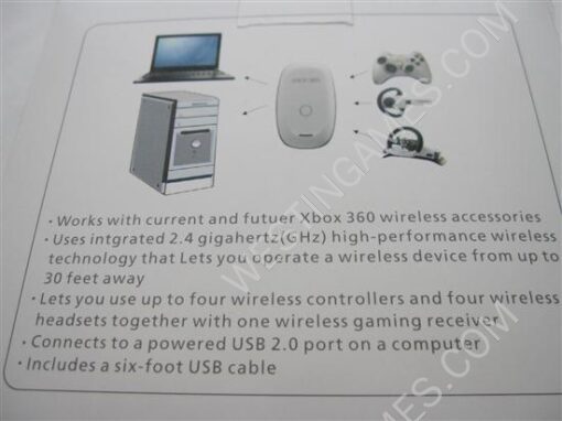 PC Wireless Gaming Receiver Blue for XBOX 360 Slim - Image 5