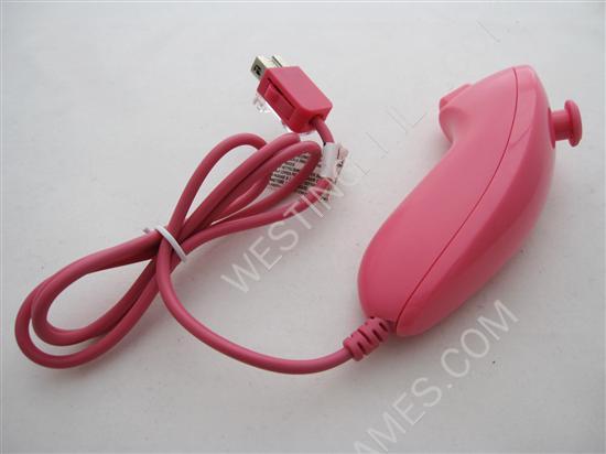 WU Wireless Remote & Nunchuk Controller Joypad Pink With Packing for WII (NEUTRAL) - Image 4