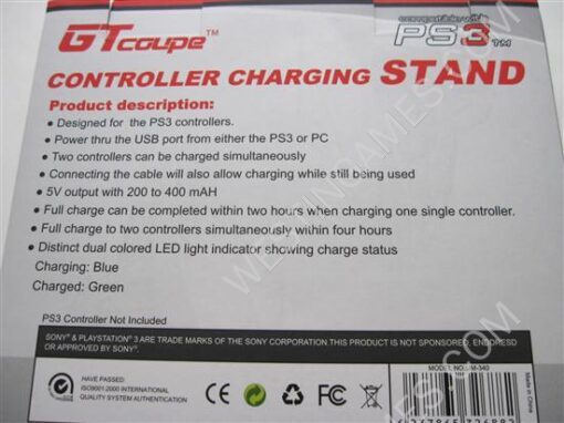 Dual Controller Charging Stand For Sony PS3 Wireless Joypad - Image 5