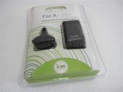 2100mAh battery pack and chargeable cable for Xbox 360 Black