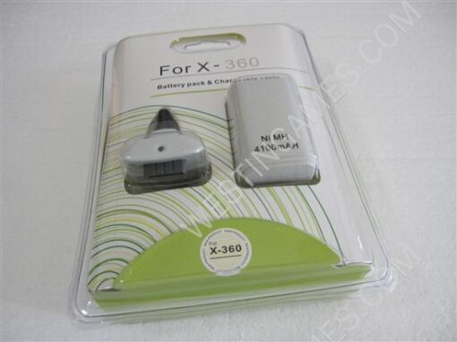 XBOX360 4100mah Battery Pack & Chargeable Cable