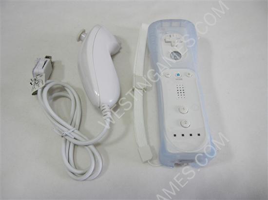 Wireless Remote and Nunchuck Controller without Packing for WII White (NEUTRAL)
