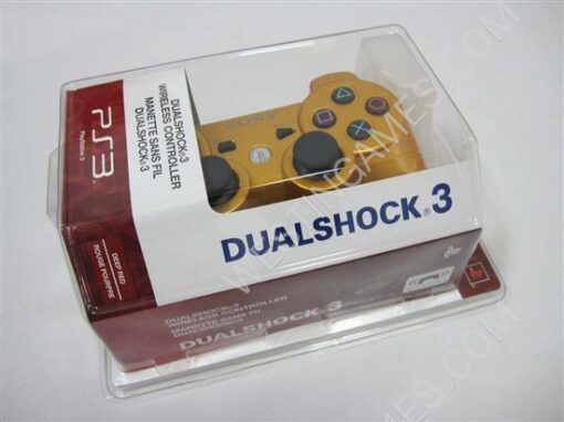 Dual Shock DualShock 3 Wireless Bluetooth SIXAXIS Controller Gold for All PS3 (New)