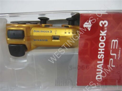 Dual Shock DualShock 3 Wireless Bluetooth SIXAXIS Controller Gold for All PS3 (New) - Image 3