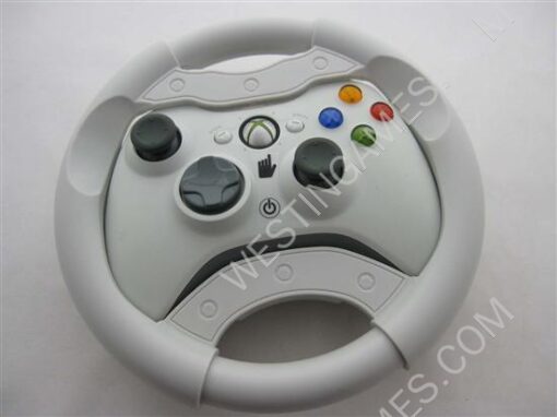 Racing Wheel White for XBOX 360 Slim Wireless Controller - Image 3