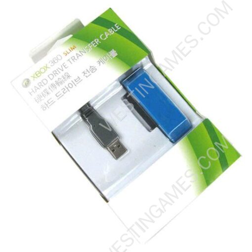 USB Hard Drive HDD Transfer Cable Kit Blue for XBOX 360 Slim