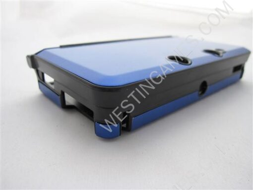 Protective Plastic Case with Aluminum Cover Blue for N3DS/3DS - Image 3