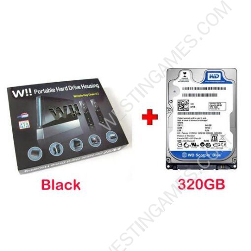 320GB Mini Wii Console Shaped External Storage USB 2.0 2.5" SATA Portable Hard Drive HDD Black