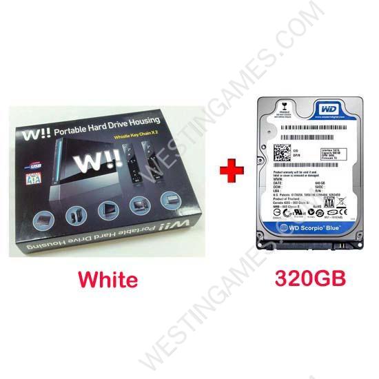 320GB Mini Wii Console Shaped External Storage USB 2.0 2.5" SATA Portable Hard Drive HDD White