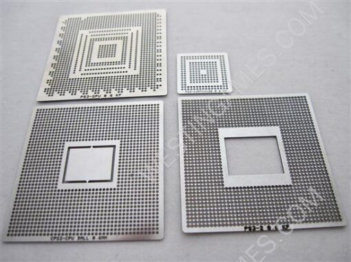 PS3 XBOX 360 WII GPU CPU CSP CACHE HANA Direct Heat Bga Stencil Template Kit (13 Piece) - Image 2