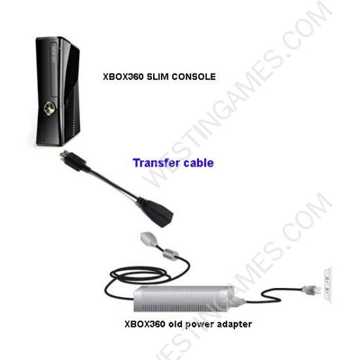 Fat Power Adaptor to Slim Console Transfer Transform Cable for Xbox 360 - Image 5